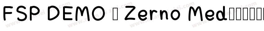 FSP DEMO - Zerno Med字体转换